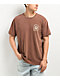 Brixton Gorge Brown Wash T-Shirt - Thumbnail image 2 of 4