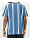 Brixton Hilt Shield Blue & White Stripe T-Shirt