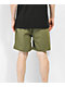 Brixton Jupiter Service Olive Green Elastic Shorts