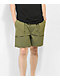 Brixton Jupiter Service Olive Green Elastic Shorts