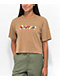 Brixton Kaleidoscope Brown Crop T-Shirt - Thumbnail image 1 of 2