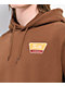 Brixton Linwood Brown Hoodie - Thumbnail image 3 of 3