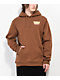 Brixton Linwood Brown Hoodie - Thumbnail image 2 of 3
