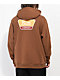 Brixton Linwood Brown Hoodie - Thumbnail image 1 of 3
