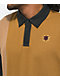Brixton Lion Crest Tan Long Sleeve Rugby Shirt - Thumbnail image 3 of 5