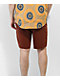 Brixton Madrid II Maroon Corduroy Shorts