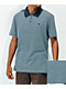 Brixton Micro Stripe Navy & Blue Polo Shirt - Thumbnail image 1 of 3