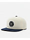 Brixton Oath III Off White & Midnight Blue Snapback Hat - Thumbnail image 1 of 4
