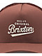Brixton Postal Netplus Brown Trucker Hat - Thumbnail image 3 of 3