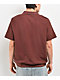 Brixton Theo Brown Knit Polo Shirt - Thumbnail image 2 of 4