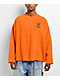 Brixton x 76 Chopped Orange Crewneck Sweatshirt - Thumbnail image 2 of 4