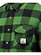 Brixton x Coors Bowery Green Plaid Flannel Shirt - Thumbnail image 2 of 3
