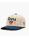 Brixton x Coors Crest Navy & Tan Netplus® Snapback Hat - Thumbnail image 1 of 6