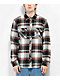 Brixton x Coors Pow Bowery Brown & Blue Flannel Shirt - Thumbnail image 1 of 3