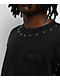 Broken Promises Adorned Black Crewneck Sweatshirt - Thumbnail image 3 of 4