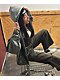 Broken Promises Adorned Black Wash Zip Hoodie - Thumbnail image 5 of 5