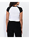 Broken Promises Astral Black & White Raglan Crop T-Shirt - Thumbnail image 2 of 3