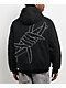 Broken Promises Barbed Black Wash Hooded Denim Jacket - Thumbnail image 2 of 6