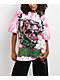 Broken Promises Barking Dead Pink Oversized Tie Dye T-Shirt - Thumbnail image 1 of 7