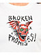 Broken Promises Batwing White Ribbed Crop T-Shirt - Thumbnail image 2 of 3