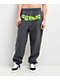 Broken Promises Beware Rhinestone Grey Sweatpants - Thumbnail image 1 of 8