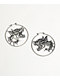 Broken Promises Big Bark Silver Hoop Earrings - Thumbnail image 1 of 4