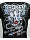 Broken Promises Bludgeon Rhinestone Black Wash T-Shirt - Thumbnail image 2 of 5