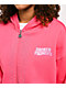Broken Promises Bougie Rhinestone Pink Zip Hoodie - Thumbnail image 3 of 8