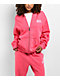 Broken Promises Bougie Rhinestone Pink Zip Hoodie - Thumbnail image 1 of 8