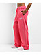 Broken Promises Bougie Rhinestoned Pink Baggy Sweatpants - Thumbnail image 5 of 6