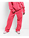 Broken Promises Bougie Rhinestoned Pink Baggy Sweatpants - Thumbnail image 1 of 6
