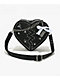 Broken Promises Breaking Heart Black Shoulder Bag - Thumbnail image 1 of 5