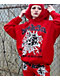 Broken Promises Breakthrough Red Rhinestone Hoodie - Thumbnail image 3 of 7