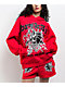 Broken Promises Breakthrough Red Rhinestone Hoodie - Thumbnail image 1 of 7