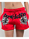 Broken Promises Breakthrough Red Rhinestone Sweat Shorts  - Thumbnail image 4 of 7