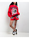 Broken Promises Breakthrough Red Rhinestone Sweat Shorts  - Thumbnail image 6 of 7
