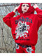 Broken Promises Breakthrough Red Rhinestone Sweat Shorts  - Thumbnail image 3 of 7