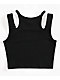 Broken Promises Buckle K9 Black Crop Tank Top - Thumbnail image 5 of 6