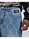 Broken Promises Chain Link Blue Wash Denim Jeans - Thumbnail image 5 of 6