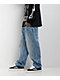 Broken Promises Chain Link Blue Wash Denim Jeans - Thumbnail image 6 of 6