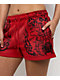 Broken Promises Chaotic Harmony Red Sweat Shorts - Thumbnail image 3 of 3