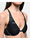 Broken Promises Chrome Web Black Underwire Bikini Top - Thumbnail image 3 of 5