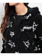 Broken Promises Chuck Black Crop Fleece Quarter Zip Hoodie - Thumbnail image 3 of 3