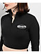 Broken Promises Chuck Black Half Zip Crop Top - Thumbnail image 2 of 2