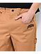 Broken Promises Cobweb Embroidered Brown Skate Pants