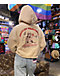Broken Promises Cry Later Cream Half Zip Crop Tech Fleece Hoodie - Thumbnail image 6 of 7