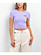 Broken Promises Cry Later Purple Crop T-Shirt - Thumbnail image 2 of 3