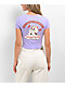 Broken Promises Cry Later Purple Crop T-Shirt - Thumbnail image 1 of 3