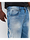 Broken Promises CyberSig Blue Wash Baggy Jeans - Thumbnail image 3 of 8