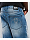 Broken Promises CyberSig Blue Wash Baggy Jeans - Thumbnail image 4 of 8